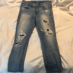 AE High Rise Jegging Crop Super Stretch Jeans